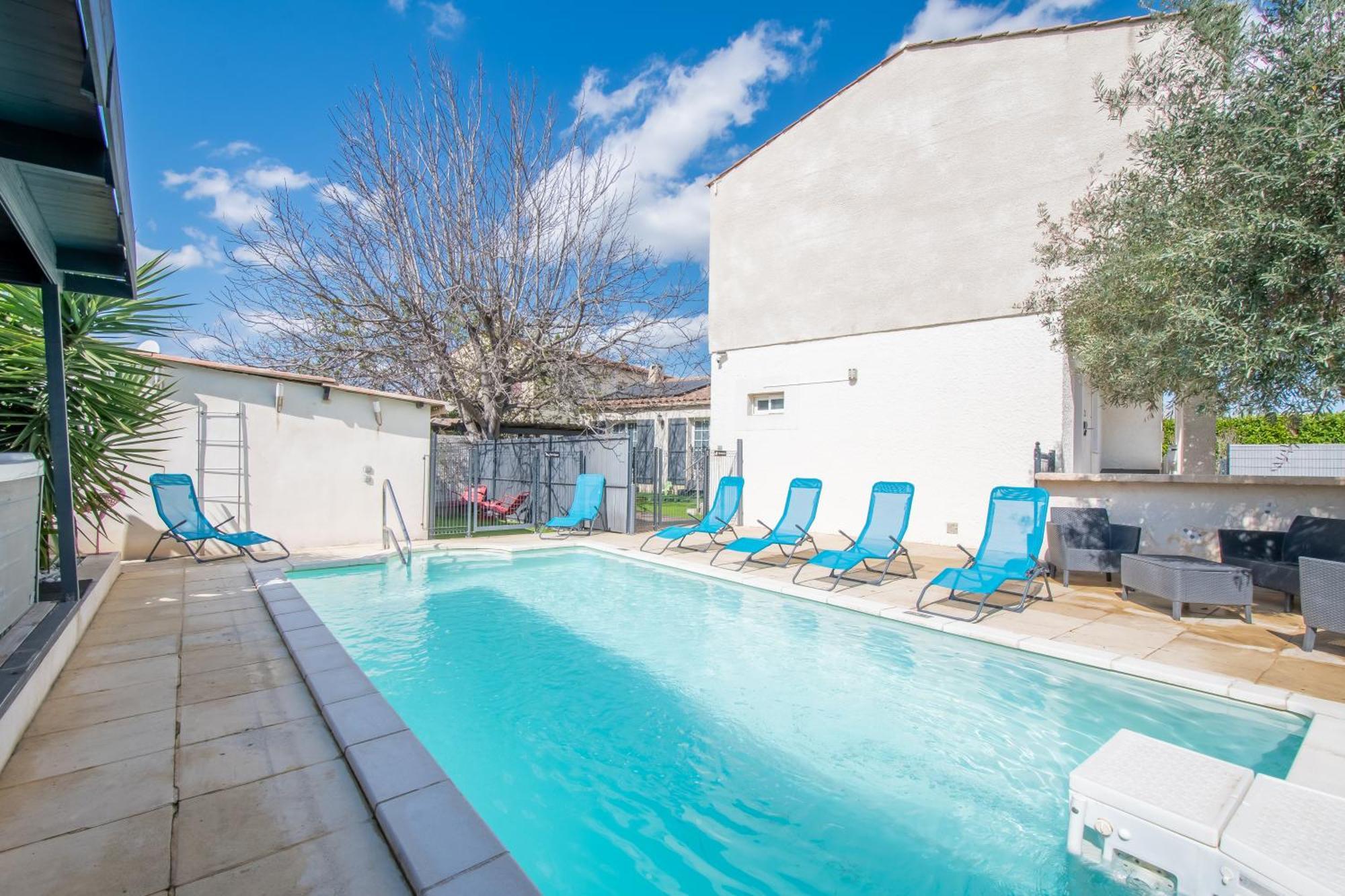 Guesthouse La Costiere - Logements Independants - Espace Piscine Jacuzzi Lunel  Kültér fotó
