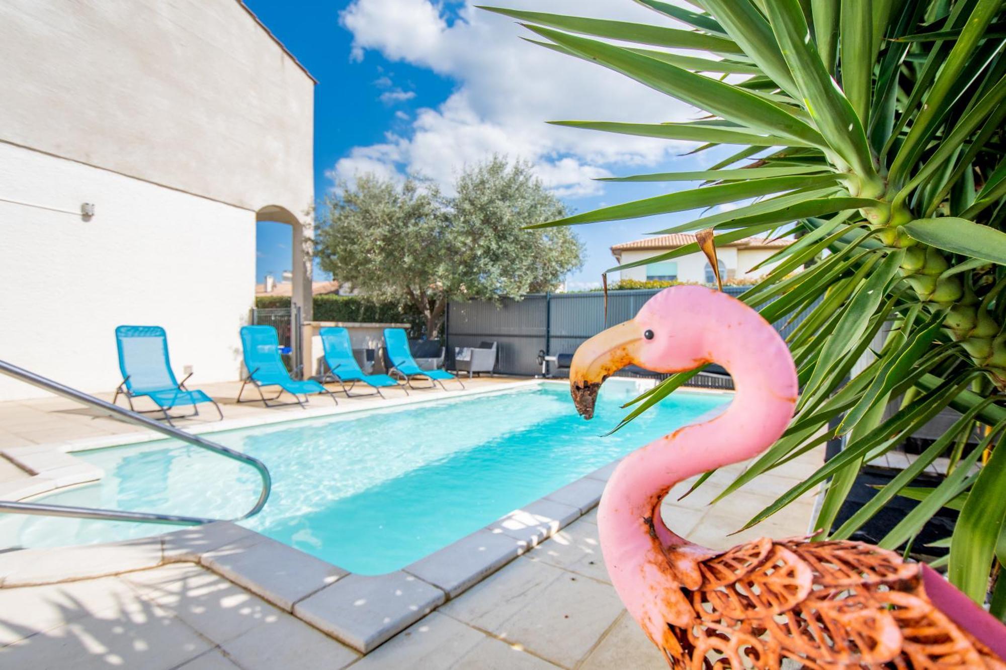 Guesthouse La Costiere - Logements Independants - Espace Piscine Jacuzzi Lunel  Kültér fotó